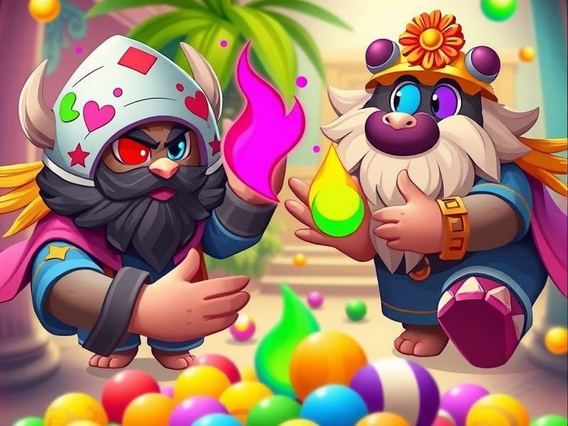 Holi Champion Chase gameplay screenshot showing colorful characters and environments